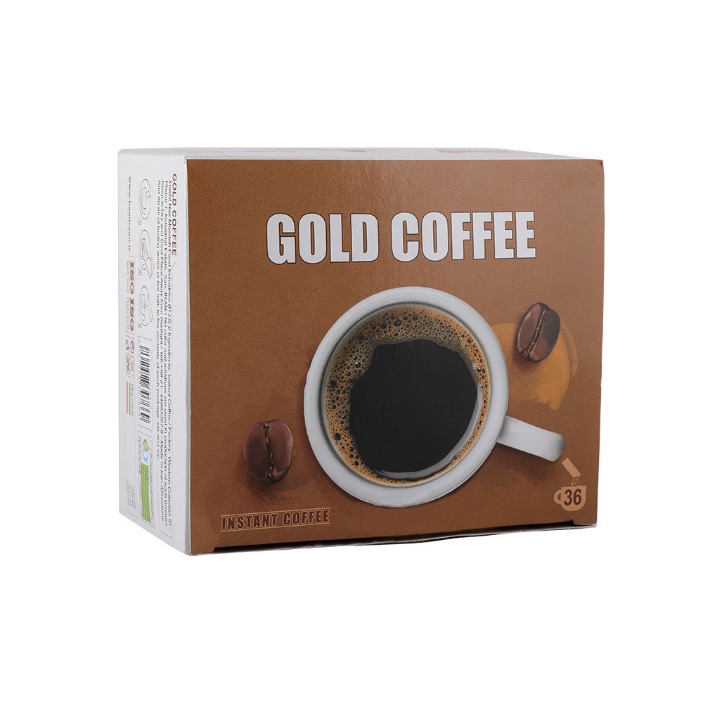 پودر قهوه فوری گلد کافه بسته 36 عددی