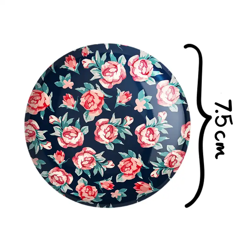 آینه جیبی خندالو طرح گل گلی مدل تاشو کد 2248