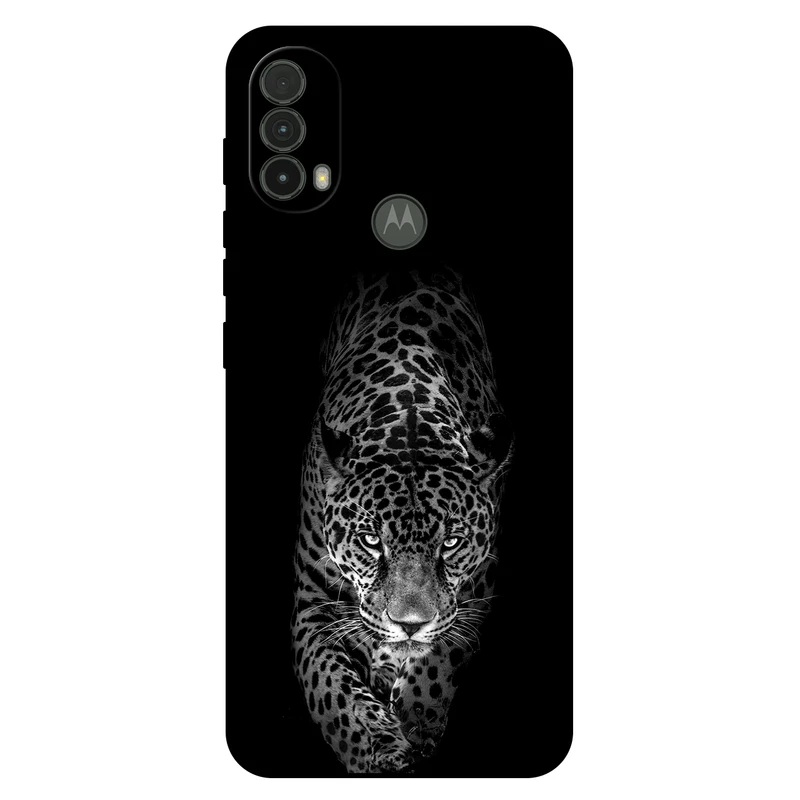 کاور مگافون طرح پلنگ مدل 1879 مناسب برای گوشی موبایل موتورولا Moto E40