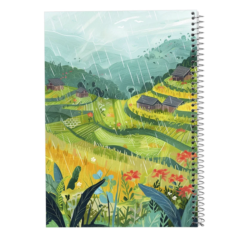 دفتر مشق 50 برگ مدوپد مدل طبیعت کد DF15363