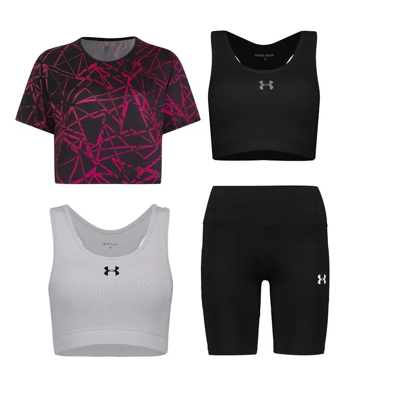 ست چهار تکه لباس ورزشی زنانه مدل 1801-1801-56-69