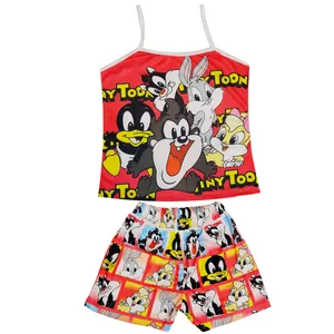 ست تاپ و شلوارک زنانه مدل TinyToon 