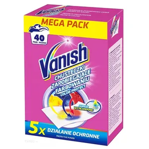 دستمال جذب رنگ لباس ونیش مدل Ochronne بسته 40 عددی