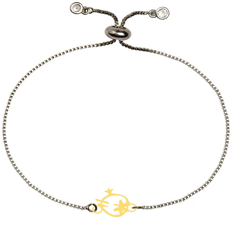دستبند طلا 18 عیار زنانه الن نار مدل طرح انار ELN101019