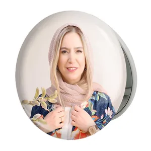 آینه جیبی خندالو طرح ستاره پسیانی مدل تاشو کد 6255 