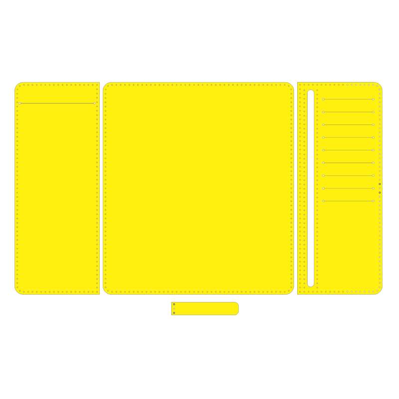 الگو طلقی چرم دوزی نگاریس الگو مدل کیف دسته چک کد 310