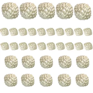 مهره دستبند مدل تمشکی مجموعه 35 عددی