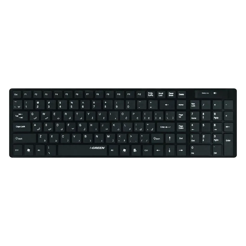 کیبورد بی سیم گرین مدل GK-101W با حروف فارسی