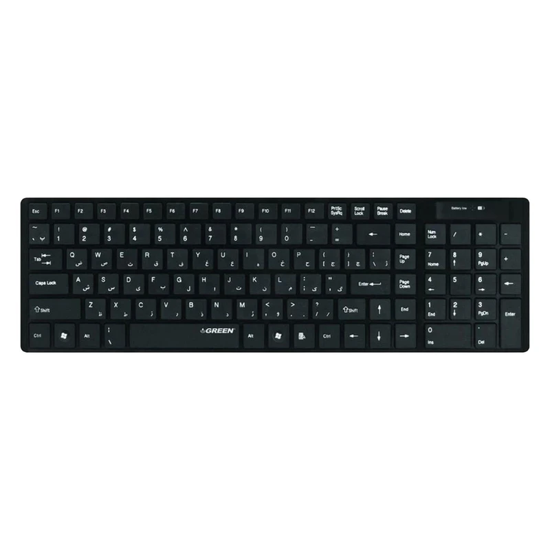 کیبورد بی سیم گرین مدل GK-101W با حروف فارسی