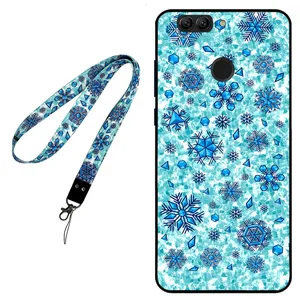 Megafone Snow Flake 0014 Cover For Huawei P Smart 2017 Mobile Neckband
