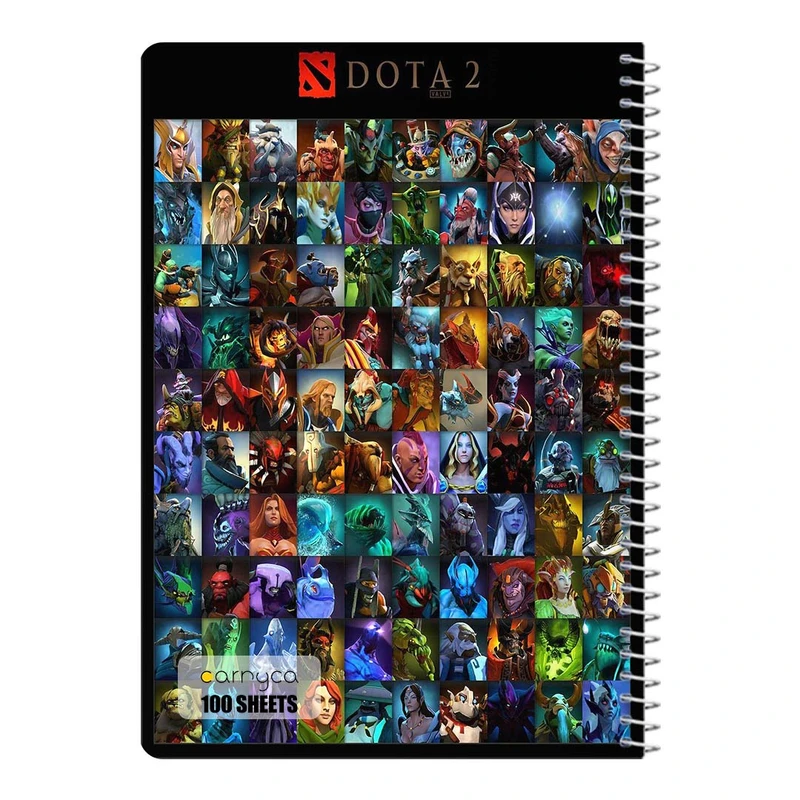 دفتر شطرنجی 100 برگ سیمی کارنیکا طرح دوتا ۲ Dota 2 کد 41728
