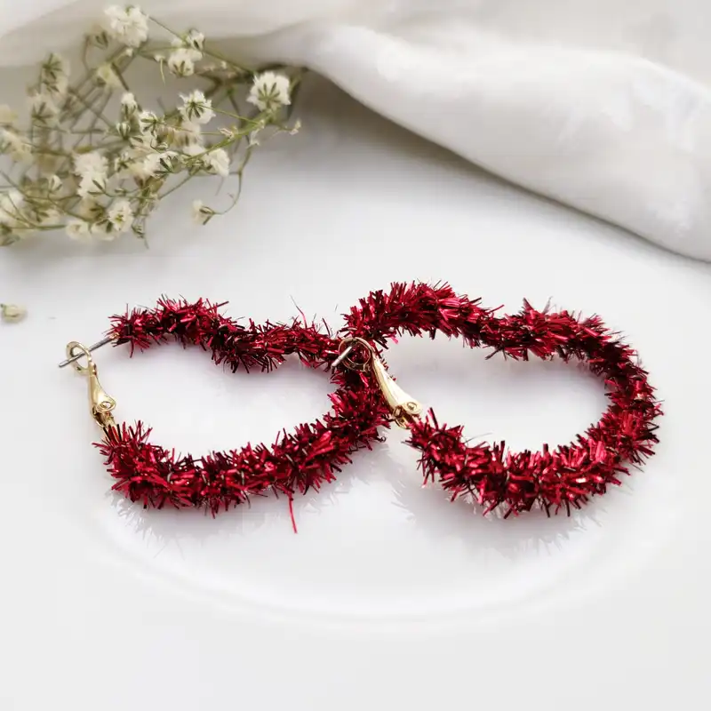 گوشواره زنانه اکسسورایز مدل قلب کریسمس