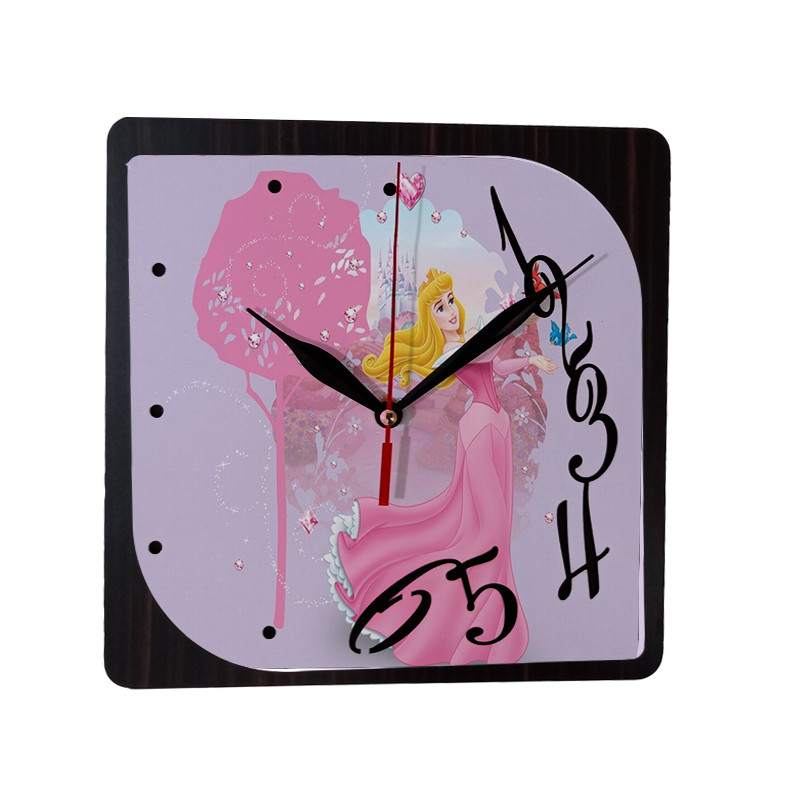 ساعت دیواری کودک طرح زیبای خفته