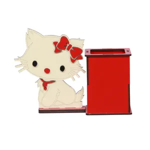 جامدادی رومیزی چوب آرا طرح هلو کیتی مدل Y120