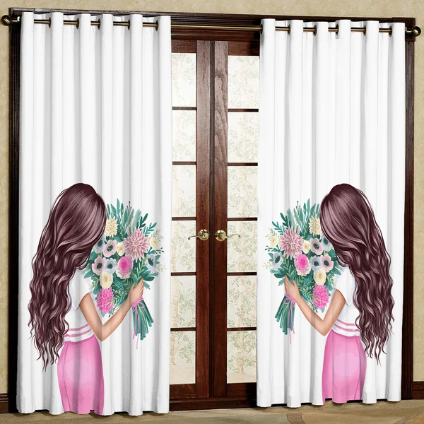 پرده مدل مخمل پانچی کد 7158 سایز 280x140 سانتی متر