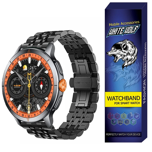 بند ساعت وایت ولف مدل WF-7Bea مناسب برای ساعت هوشمند گلوریمی GX RACE 22MM