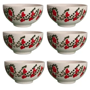 کاسه سفالی مدل آبگوشت خوری بسته 6 عددی