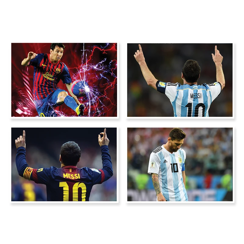 پوستر طرح Messi کد A-1741 مجموعه 4 عددی
