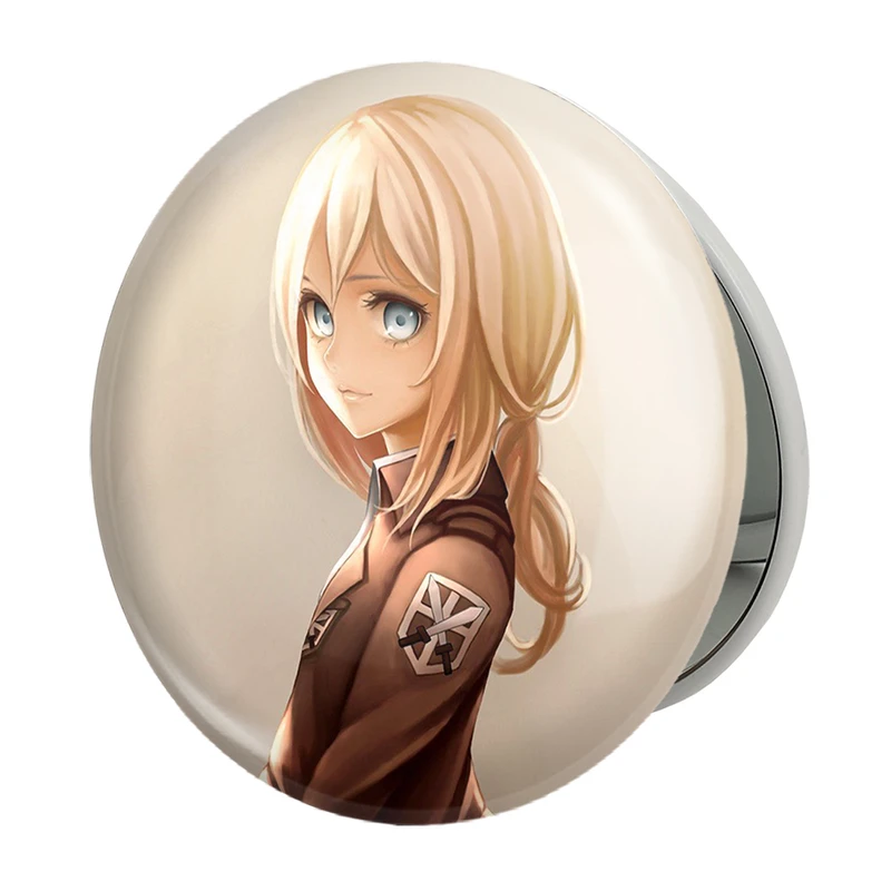 آینه جیبی خندالو طرح هیستوریا انیمه اتک آن تایتان Attack on Titan مدل تاشو کد 18554 