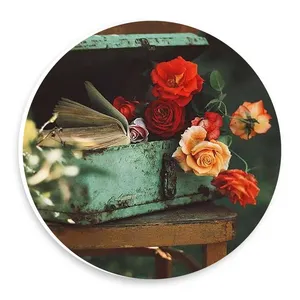  دیوارکوب طرح صندوقچه کتاب و گل مدل wtb1021