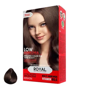 کیت رنگ مو رویال شماره 7 حجم 100 میلی لیتر رنگ قهوه ای متوسط