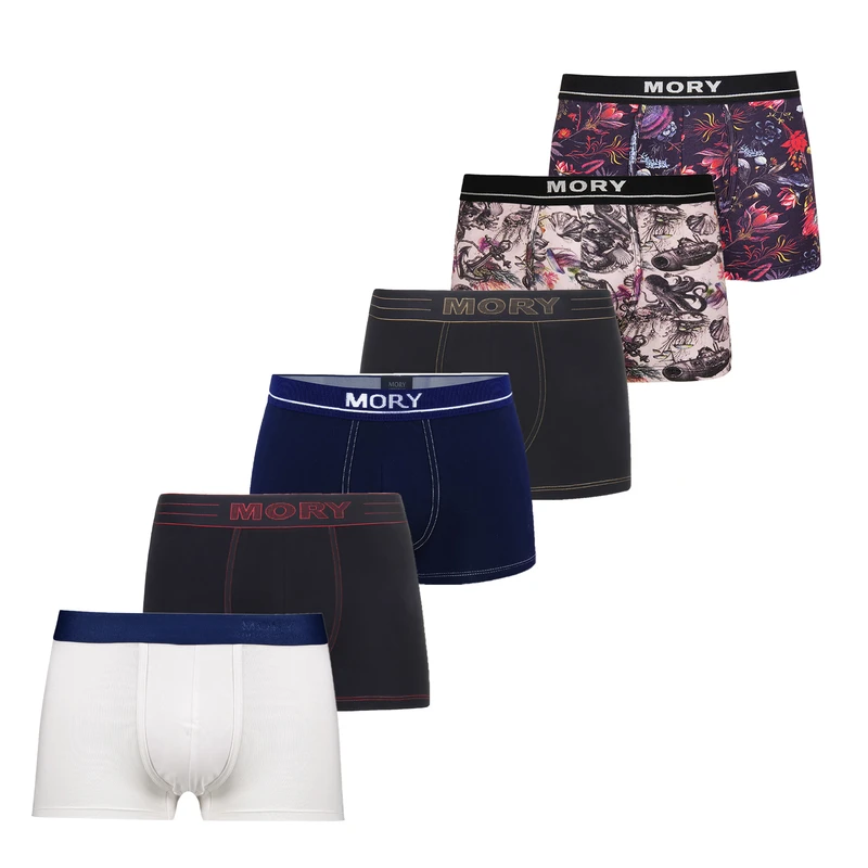 شورت ترانک مردانه موری مدل 047 بسته 6 عددی