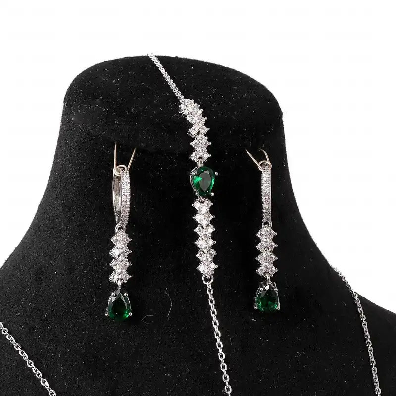 نیم ست نقره زنانه جی تی ای مدل نایس