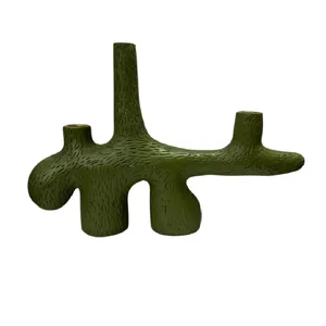 جاشمعی مدل دفرمه طرح 3 شعله مناسب برای شمع استوانه ای کد 19