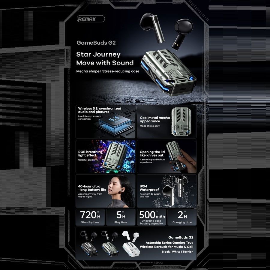 هدفون بلوتوثی ریمکس مدل G2 -  - 12