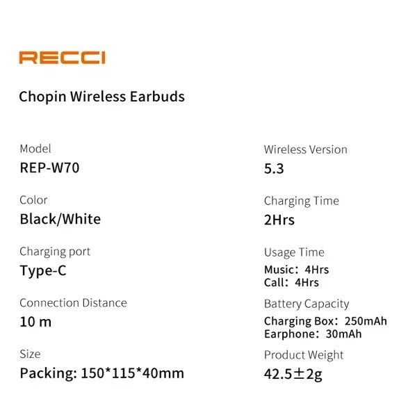 هندزفری بی سیم رسی مدل REP-W70 -  - 4
