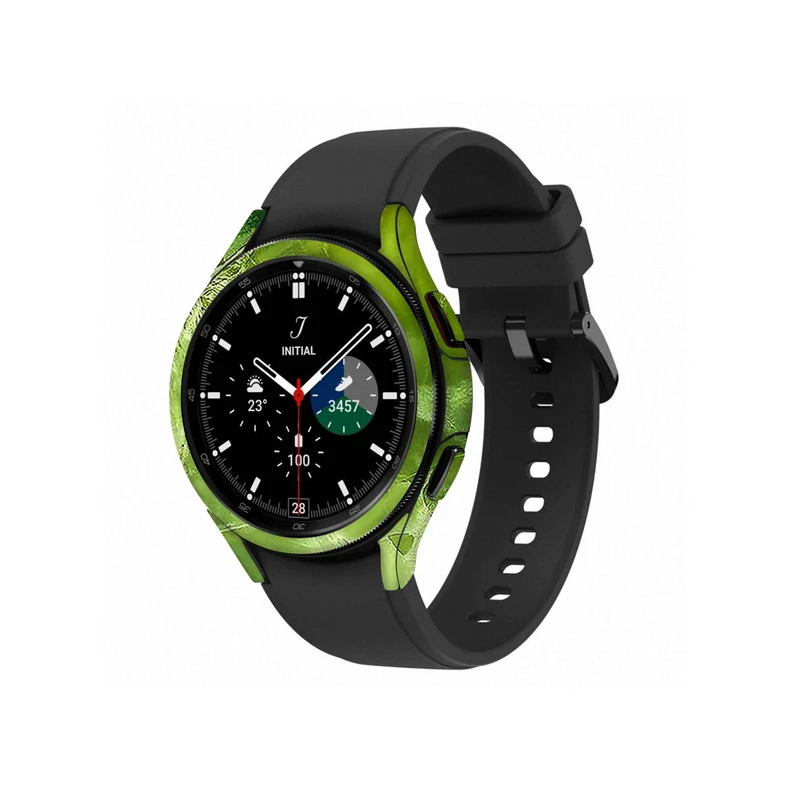  برچسب ماهوت طرح Green-Crystal-Marble مناسب برای ساعت هوشمند سامسونگ Watch4 Classic 42mm