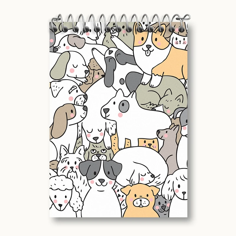 دفتر یادداشت 50 برگ خندالو مدل سگ بامزه کد N307