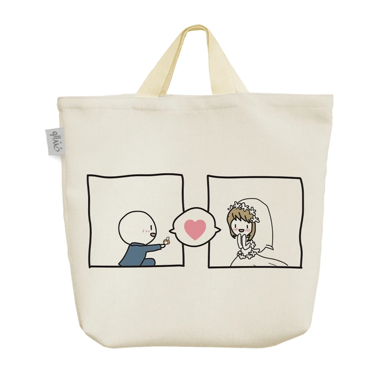 ساک خرید خندالو مدل عاشقانه Lovely کد H220