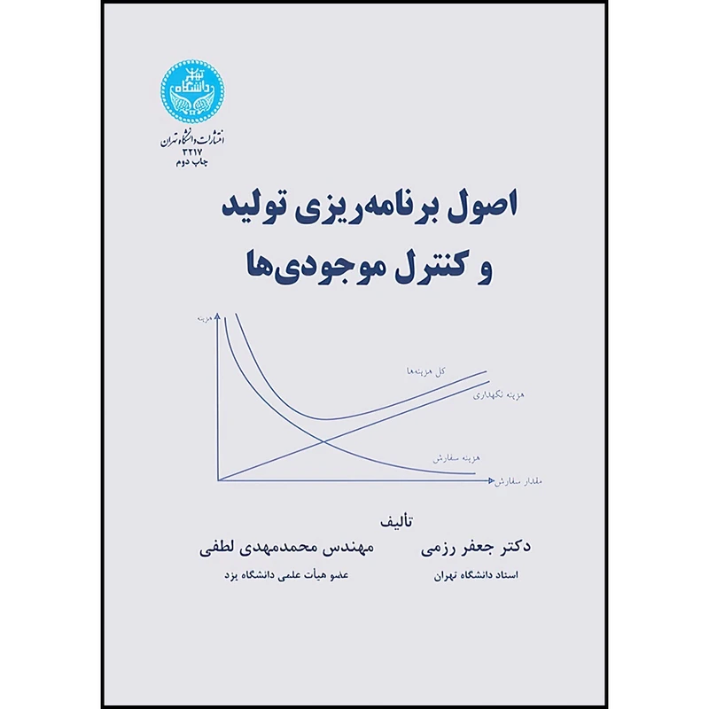 کتاب اصول برنامه ریزی تولید و کنترل موجودی ها اثر دکتر جعفر رزمی و دکتر محمدمهدی لطفی انتشارات دانشگاه تهران