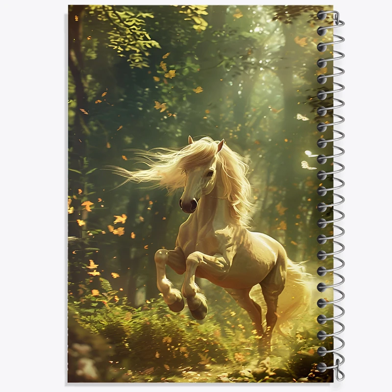 دفتر نقاشی 50 برگ خندالو طرح اسب سفید کد F5893