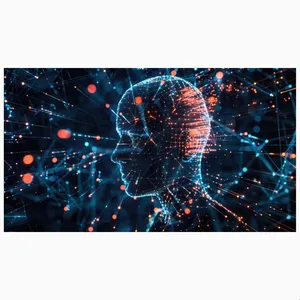 کاغذ دیواری طرح ارتباطات مدل هوش مصنوعی کد AR304079