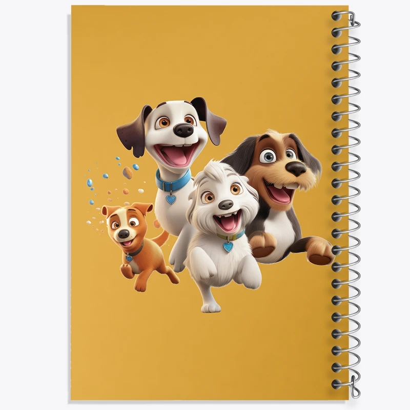 دفتر ژورنال نویسی 50 برگ خندالو مدل نقطه ای طرح سگ (Dog) کد F2566