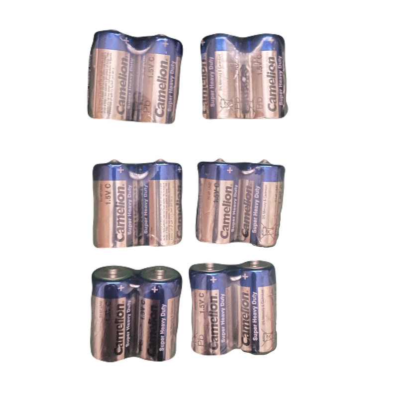 باتری C کملیون مدل متوسط Super Heavy Duty مجموعه 12 عددی