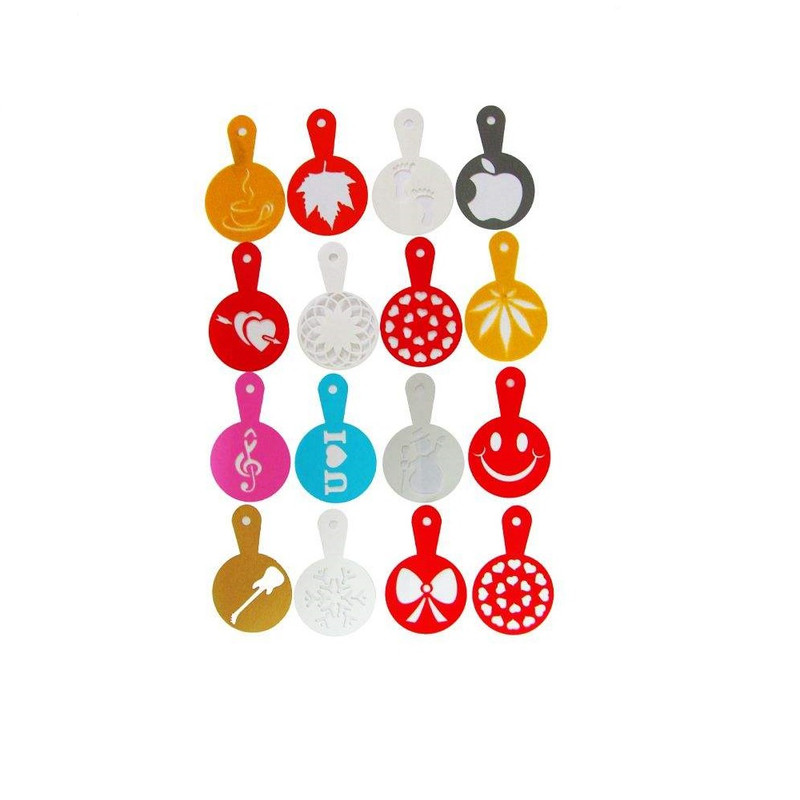 شابلون قهوه مدل ZE-42 مجموعه 16 عددی