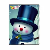 دفتر مشق 60 برگ گلبرگ طرح آدم برفی کد 340