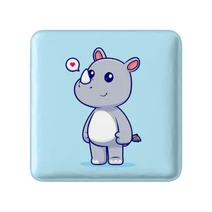 مگنت خندالو مدل حیوانات بامزه کرگدن کد 29705