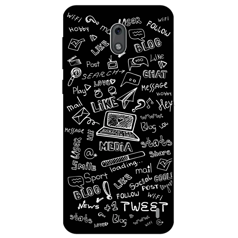 کاور مگافون طرح رسانه های اجتماعی مدل 1898 مناسب برای گوشی موبایل نوکیا 1     