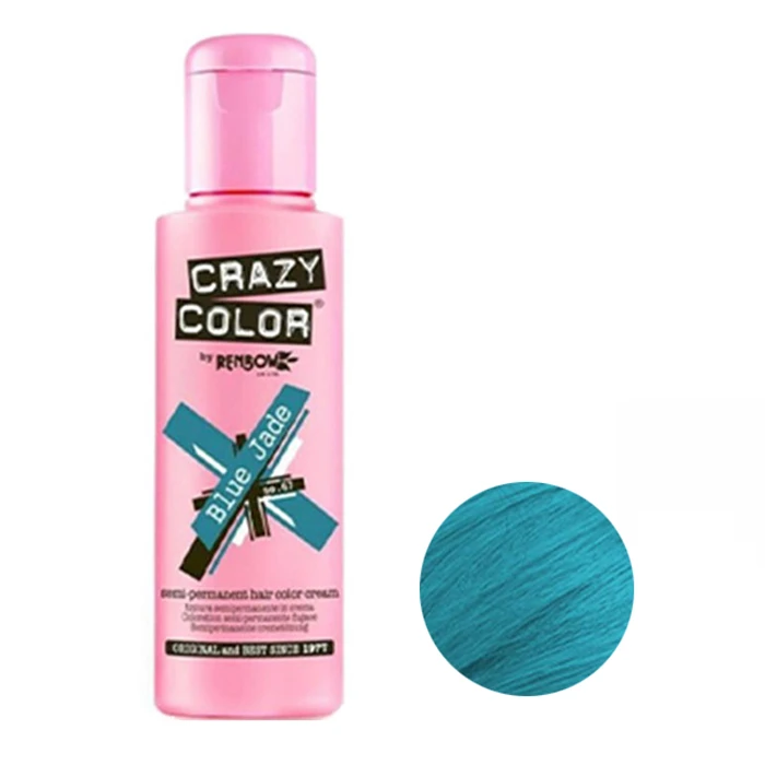 شامپو رنگ مو کریزی کالر مدل 67 رنگ آبی حجم 100 میلی لیتر