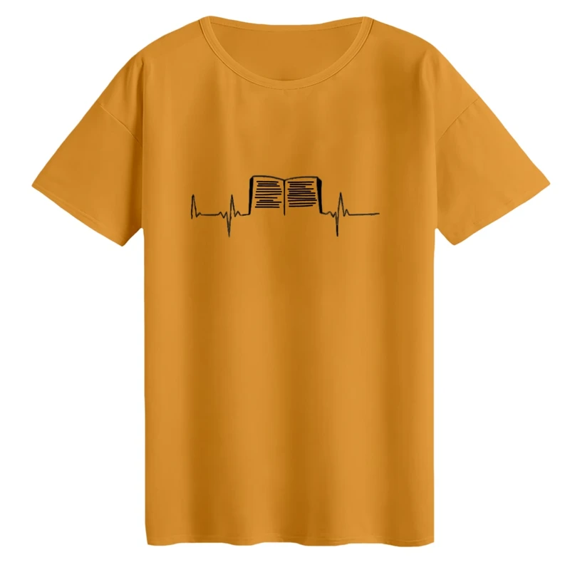 تی‌شرت لانگ آستین کوتاه زنانه مدل کتاب کد 1