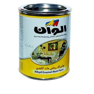 رنگ روغنی سفید مات الوان کد۱۰۰ حجم۴۰۰۰ میلی لیتر