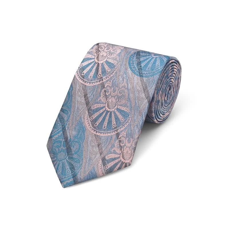 کراوات مردانه مدل نقش خورشیدی کد 38