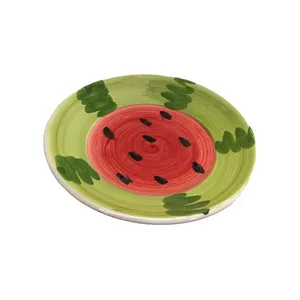 بشقاب میوه خوری مدل هندوانه طرح یلدا