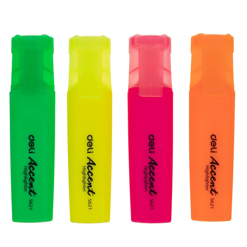 ماژیک علامت گذار دلی مدل accent بسته 4 عددی