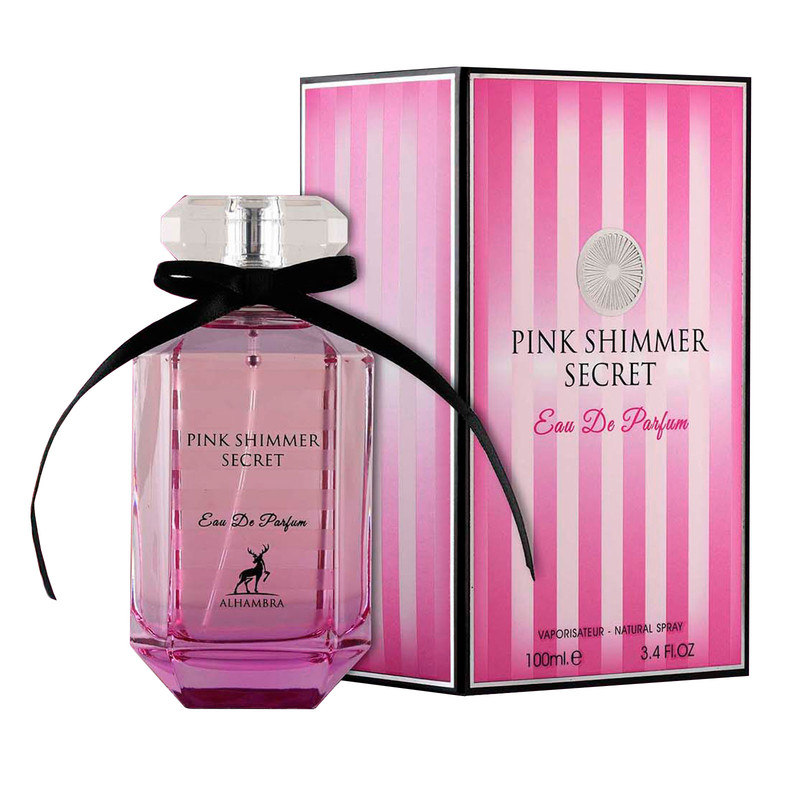 ادو پرفیوم زنانه الحمبرا مدل Pink Shimmer Secret حجم 100 میلی لیتر ادو پرفیوم زنانه الحمبرا مدل Pink Shimmer Secret حجم 100 میلی لیتر
