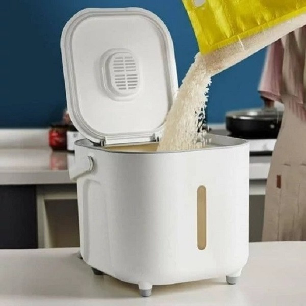 سطل برنج مدل مکعبی کد 1369n 2181 ظرفیت 6 کیلوگرم